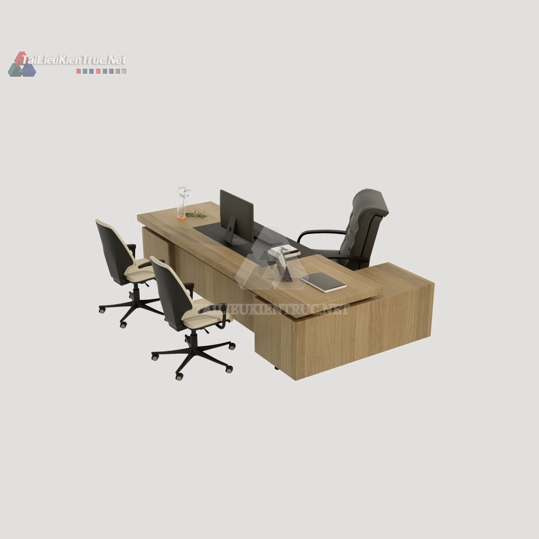 Bàn làm việc sketchup 045