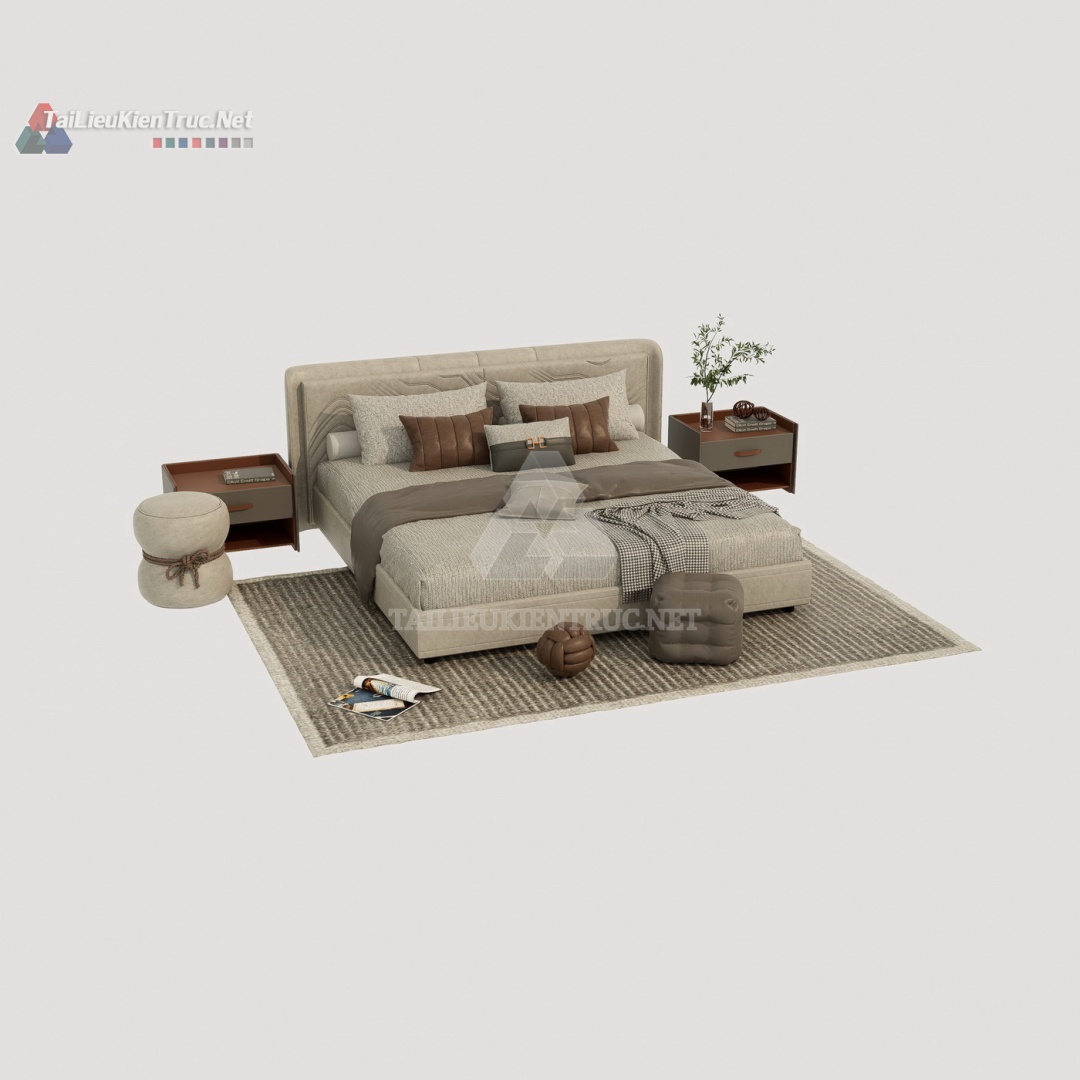 Thư viện giường sketchup 174