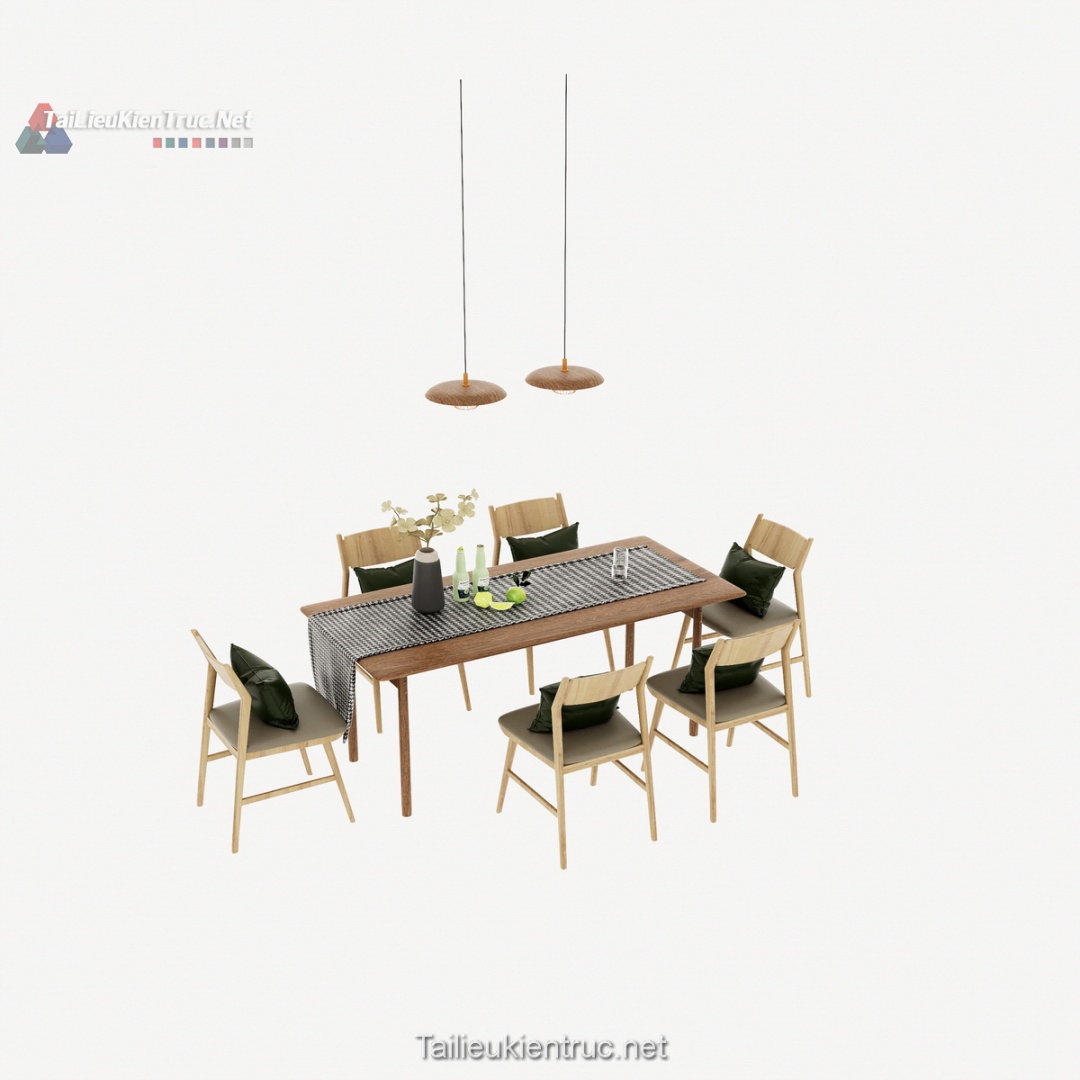 Bàn ăn sketchup 135