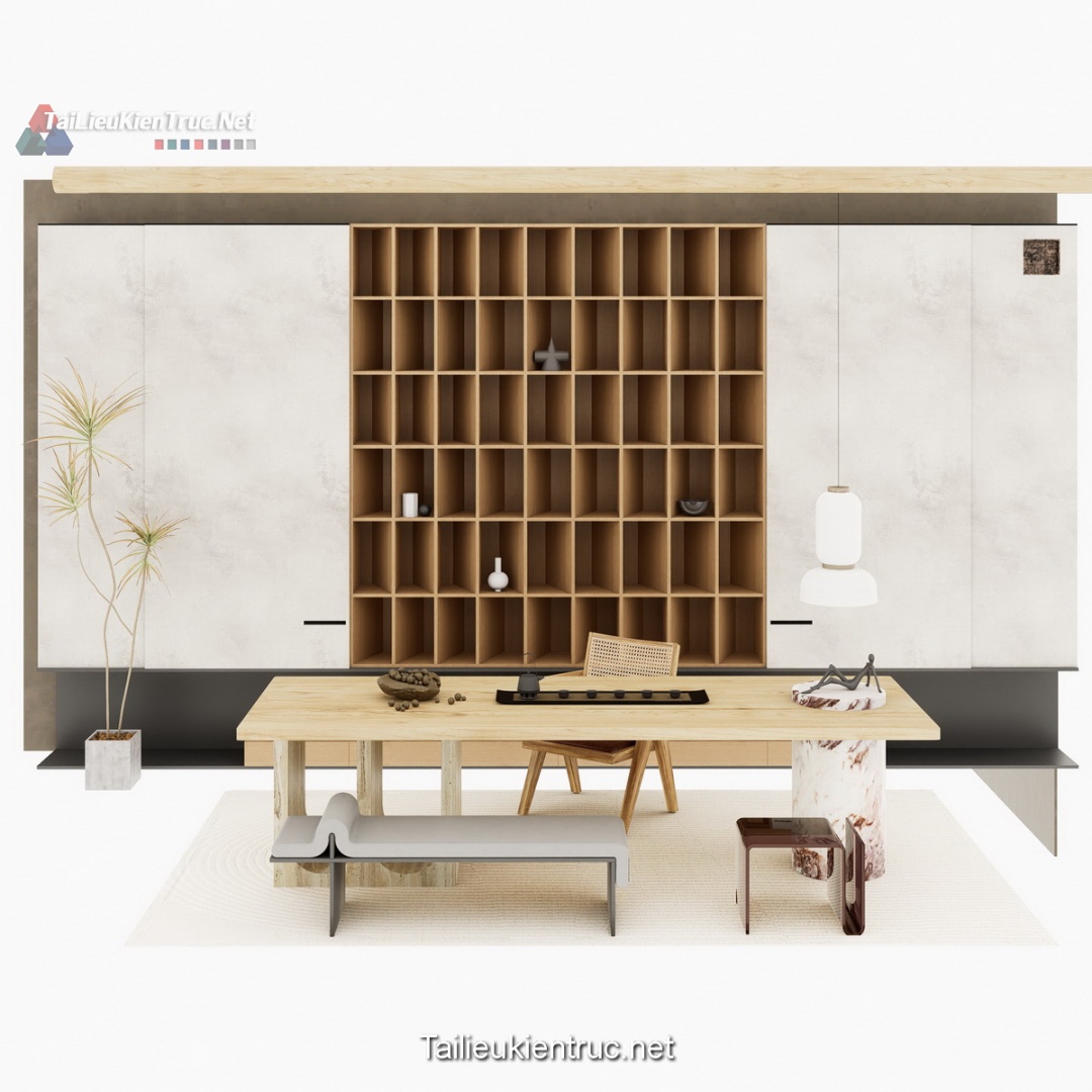 Bàn trà đạo sketchup 12