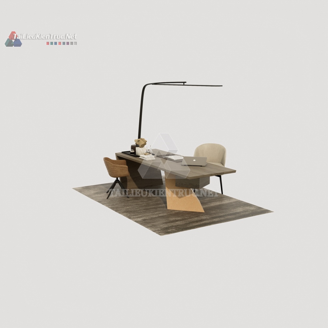 Bàn làm việc sketchup 074