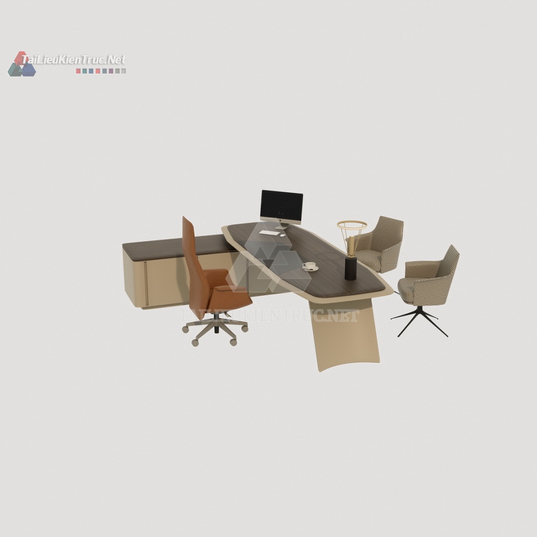 Bàn làm việc sketchup 076