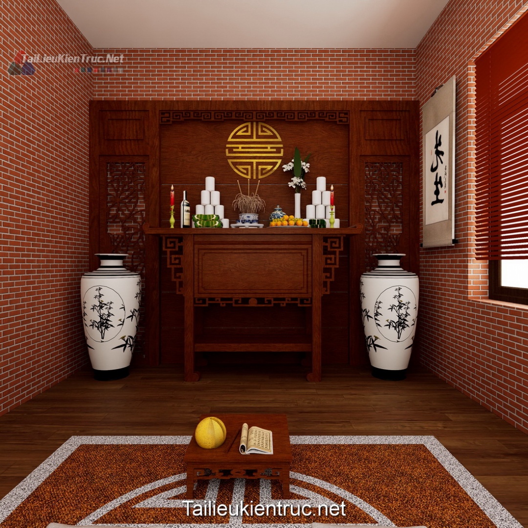 Thư viện bàn thờ sketchup miễn phí 004