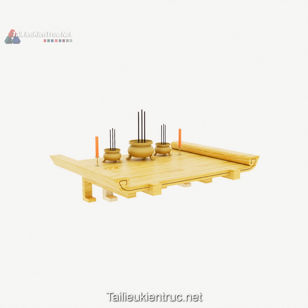 Thư viện bàn thờ sketchup miễn phí 009