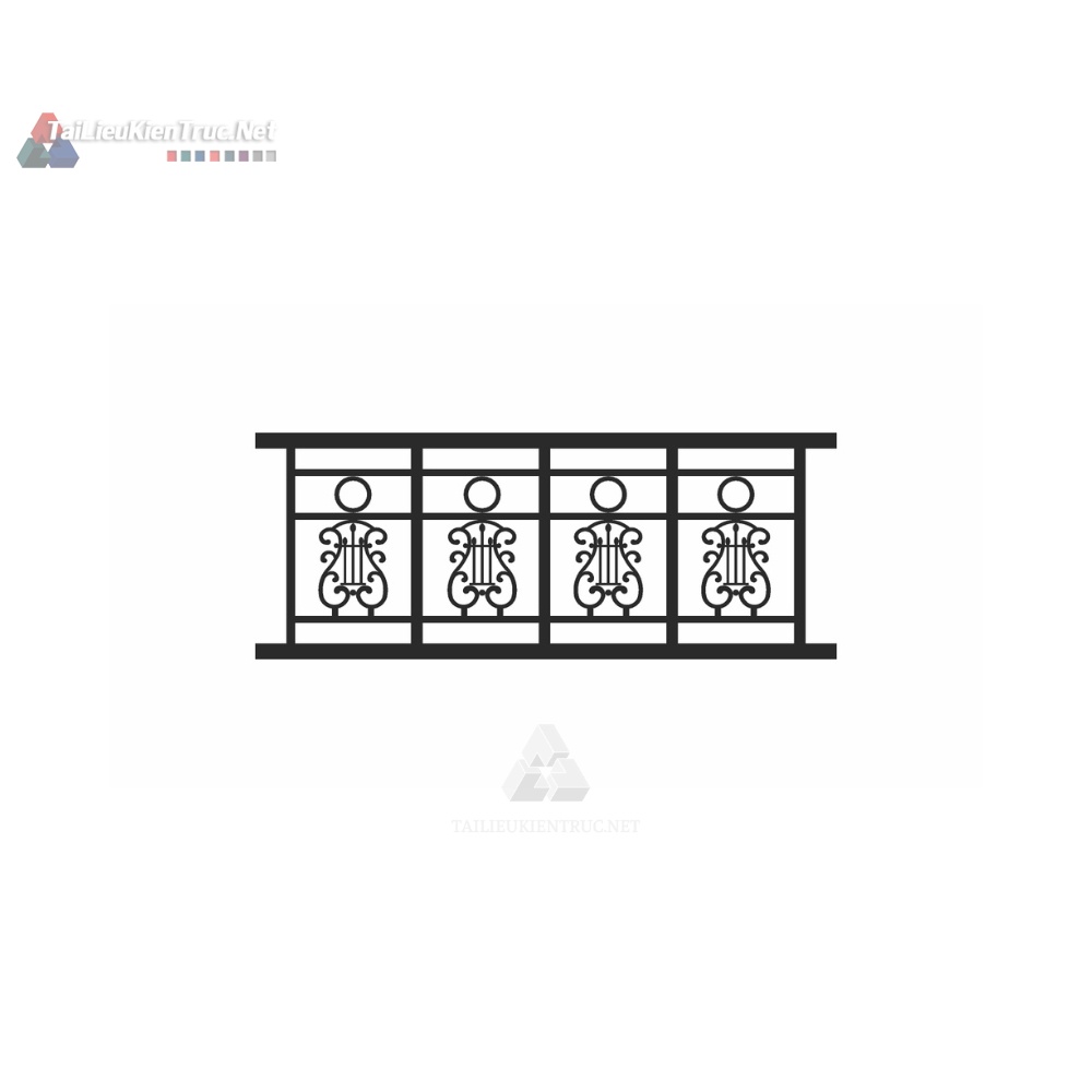 014 Lan can sắt mỹ thuật sketchup miễn phí