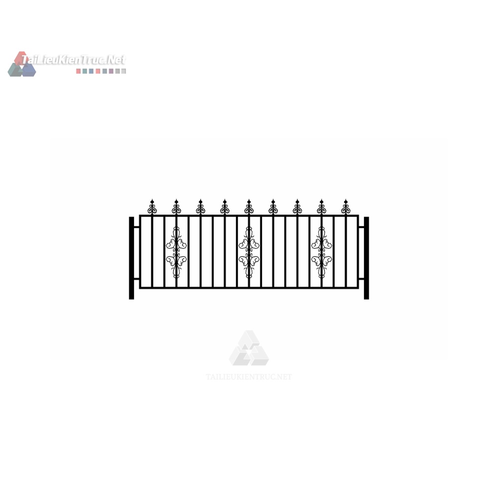022 Lan can sắt mỹ thuật sketchup tải miễn phí