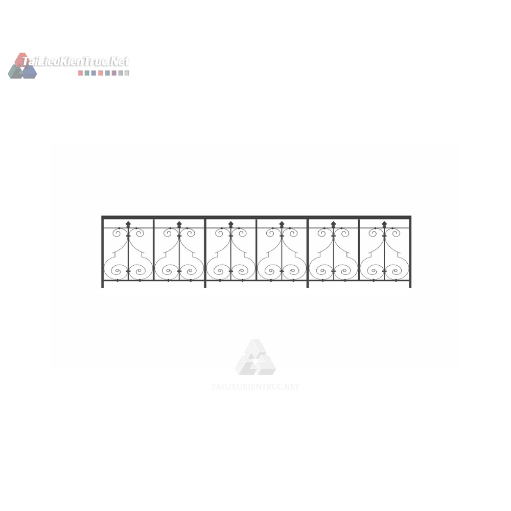 025 Lan can sắt mỹ thuật sketchup tải miễn phí