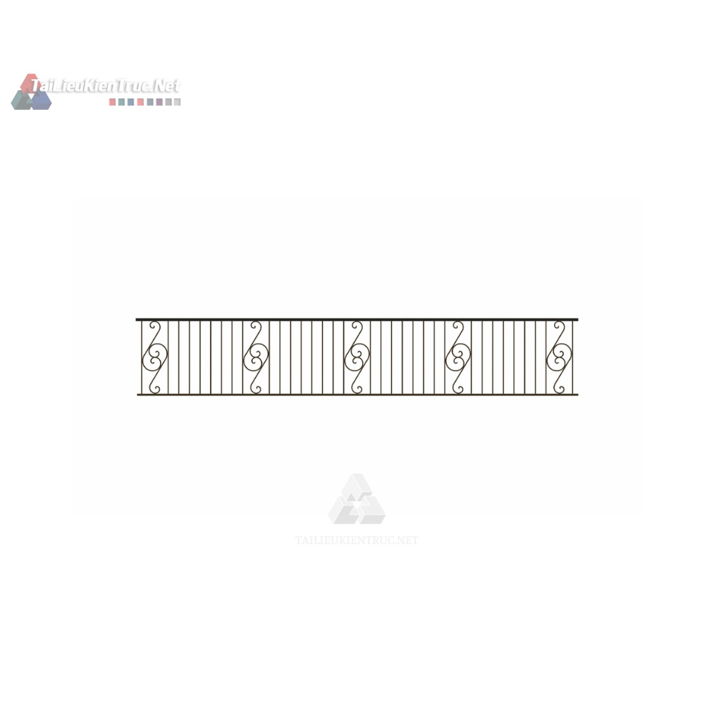 027 Lan can sắt mỹ thuật sketchup tải miễn phí