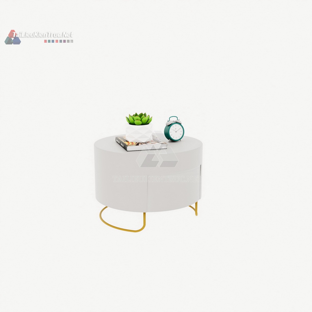 016 Mẫu Tủ Đầu Giường SketchUp Tròn Hiện Đại – Nét Tinh Tế Cho Phòng Ngủ