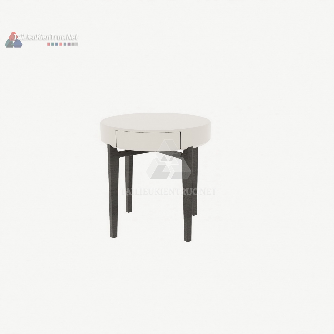 017 Mẫu Tủ Đầu Giường SketchUp Tròn Tinh Tế – Sự Hòa Quyện Giữa Hiện Đại và Thanh Lịch