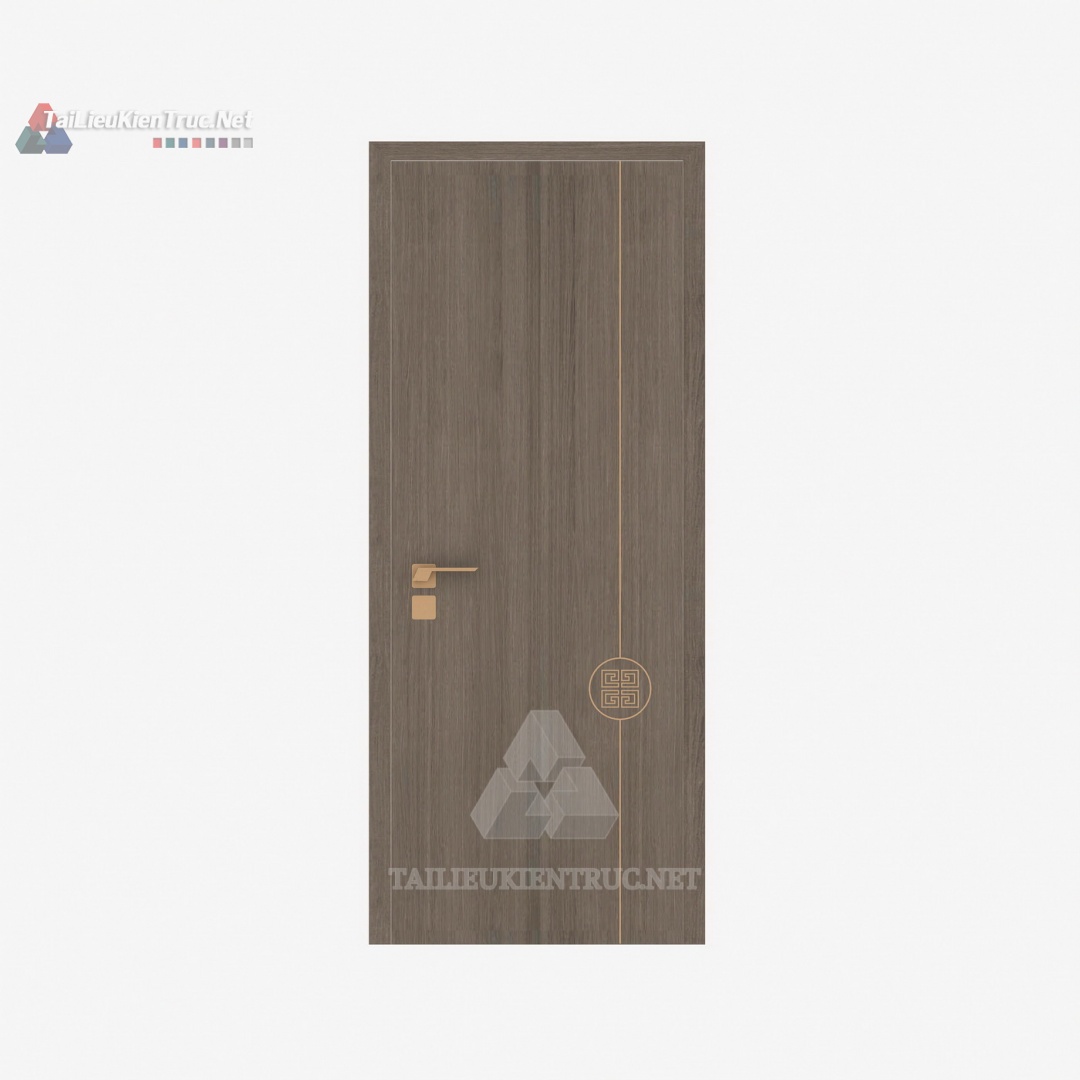 075 Thư Viện Cửa Gỗ Hiện Đại Họa Tiết Trang Trí SketchUp – Mẫu Cao Cấp