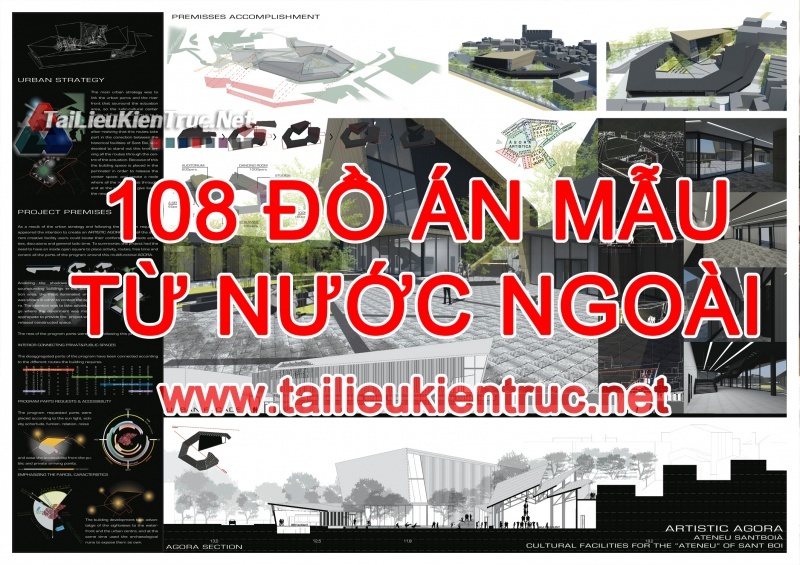 Tổng hợp gồm 108 Đồ án mẫu từ Nước Ngoài miễn phí tải về