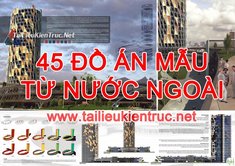 Tổng hợp gồm 45 Đồ án mẫu từ Nước Ngoài miễn phí tải về 