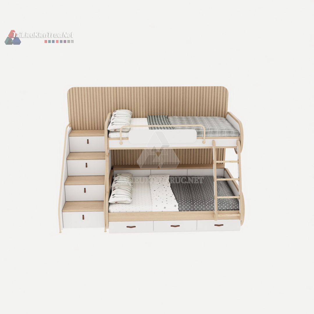 006 Giường tầng sketchup miễn phí