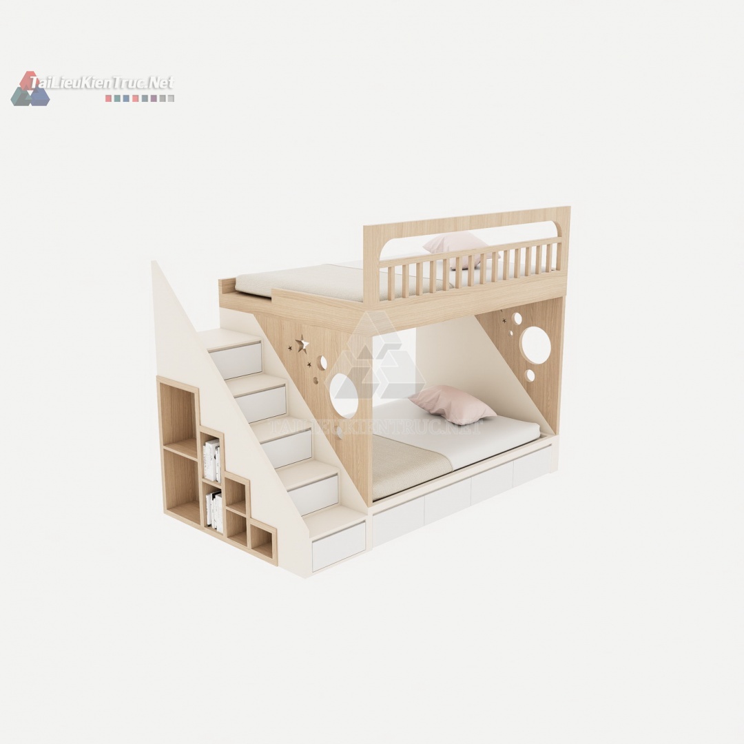 007 Giường tầng sketchup miễn phí