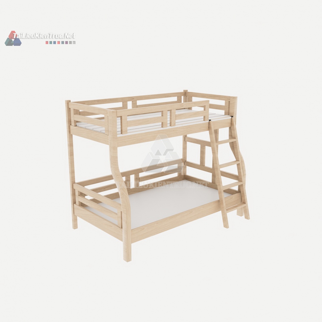 008 Giường tầng sketchup miễn phí