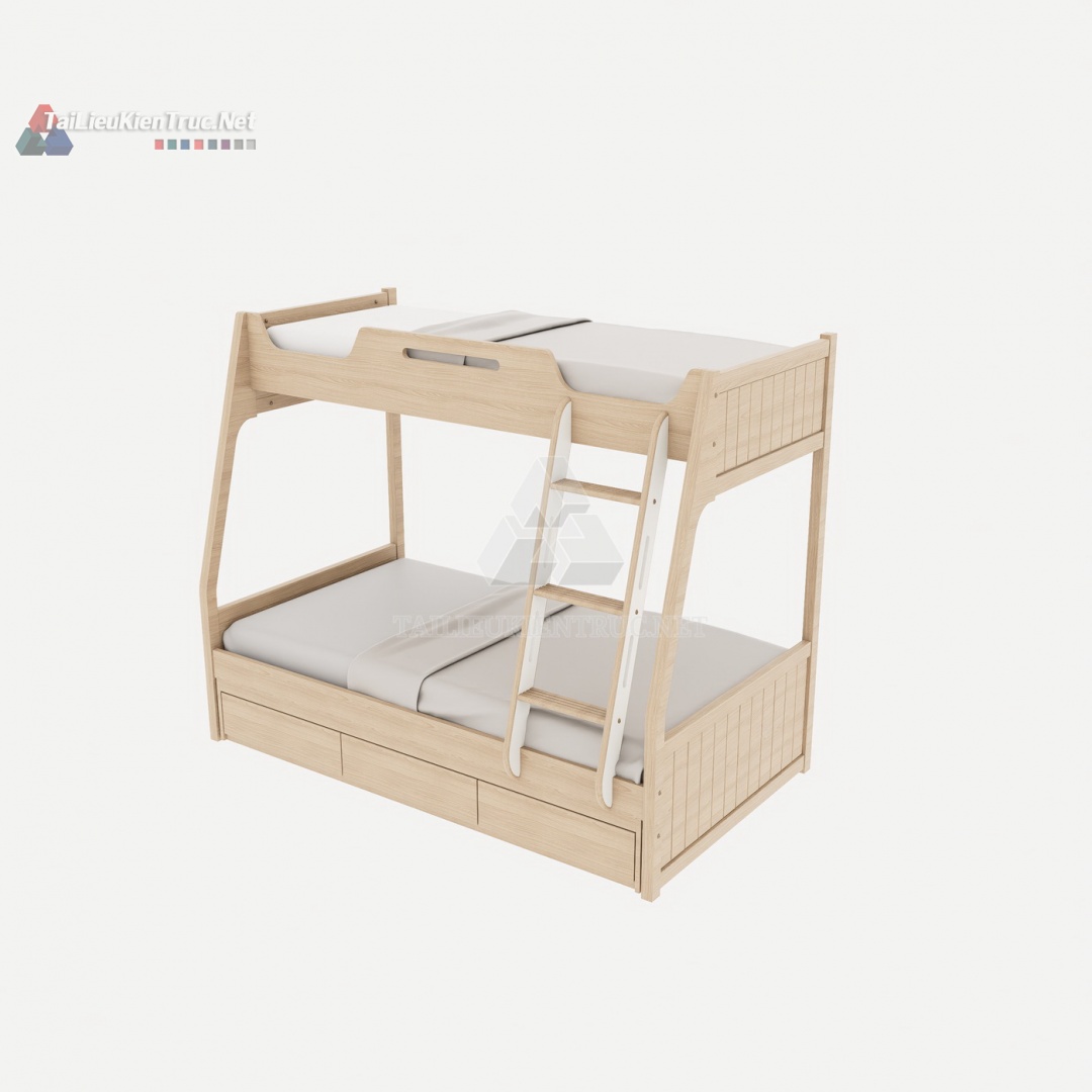 012 Giường tầng sketchup miễn phí