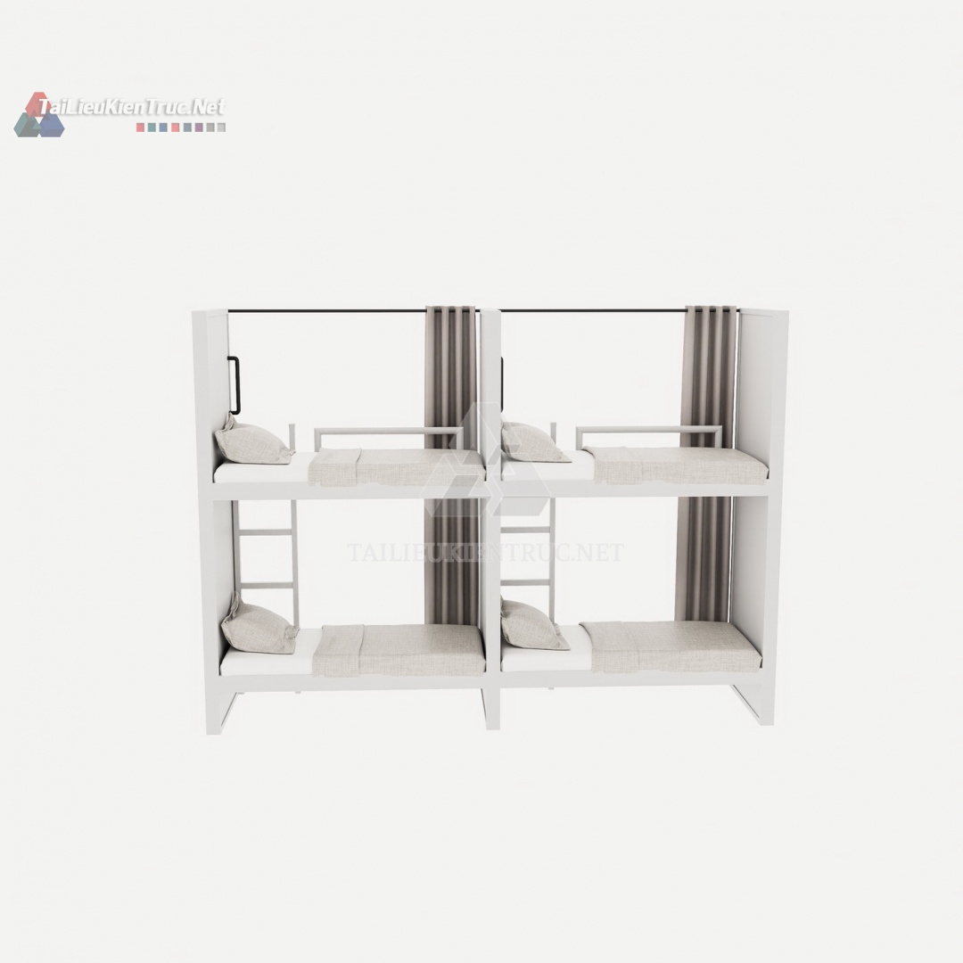 016 Giường tầng sketchup miễn phí