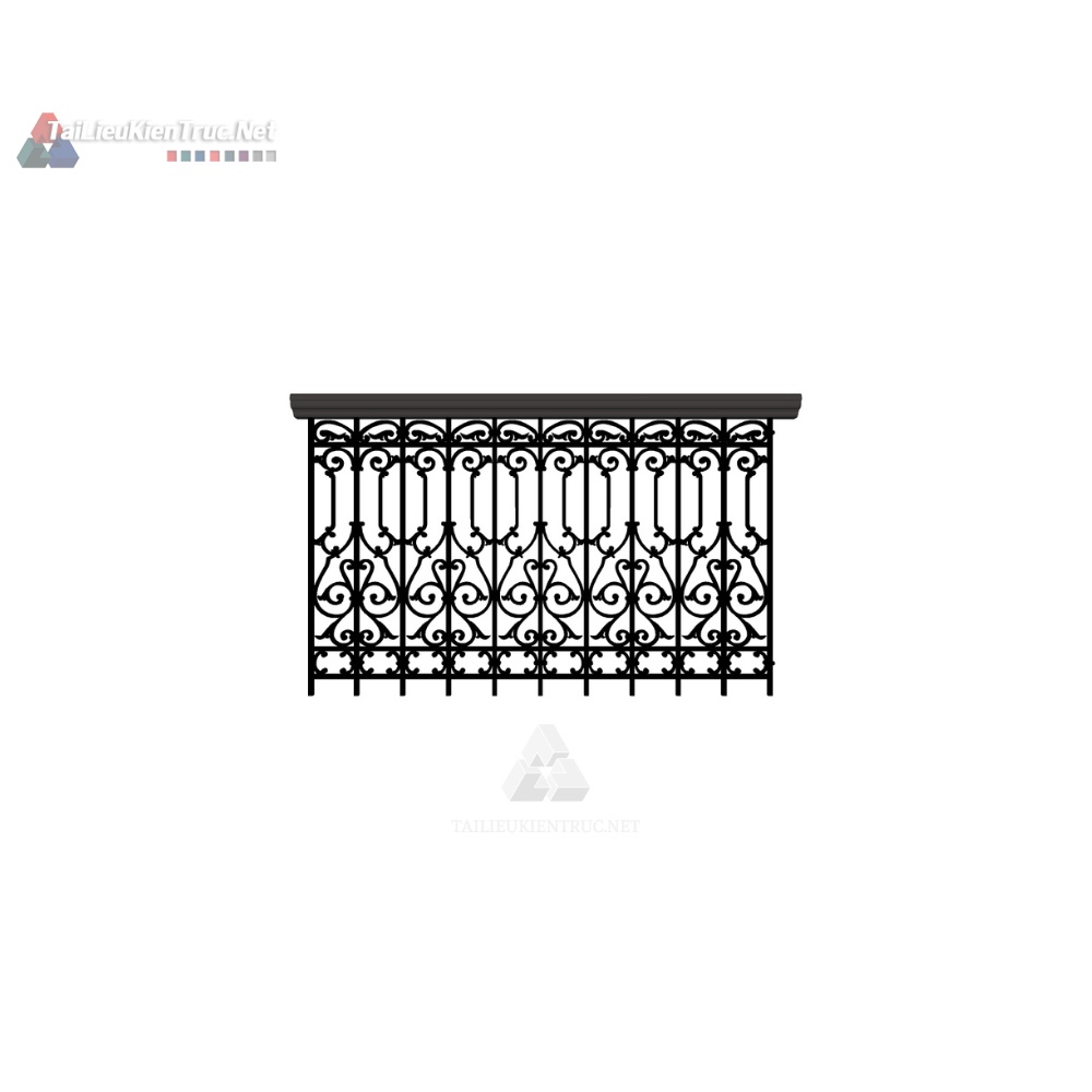 056 Thư viện lan can sketchup miễn phí