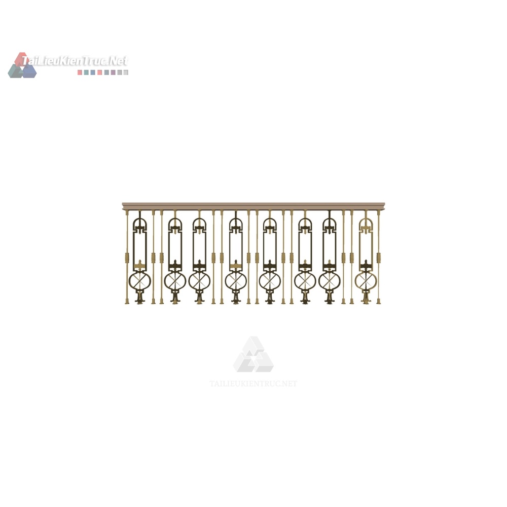 059 Thư viện lan can sketchup miễn phí