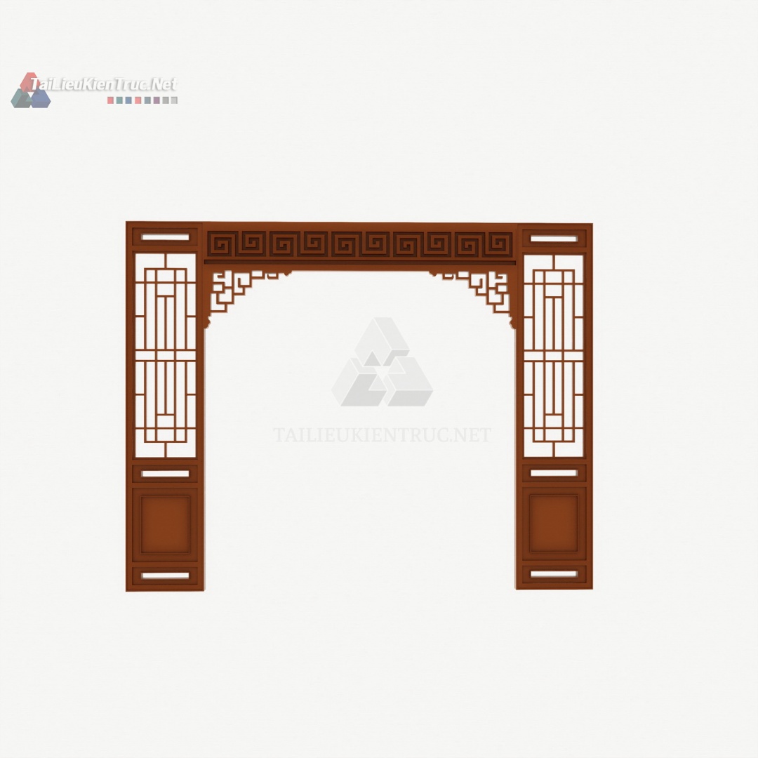 027 Vách CNC phòng thờ file sketchup miễn phí
