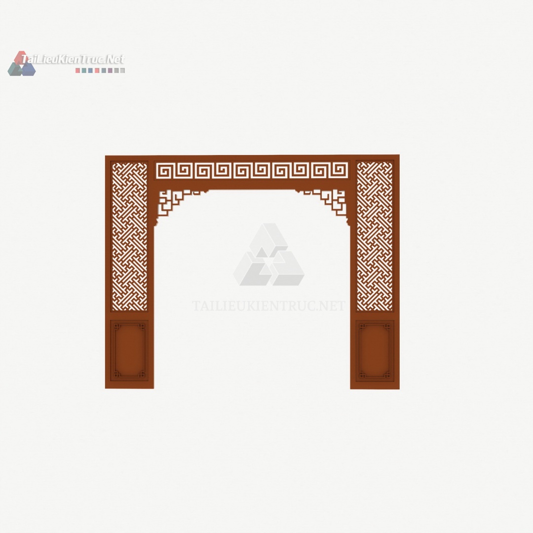 028 Tải về file vách CNC phòng thờ sketchup miễn phí