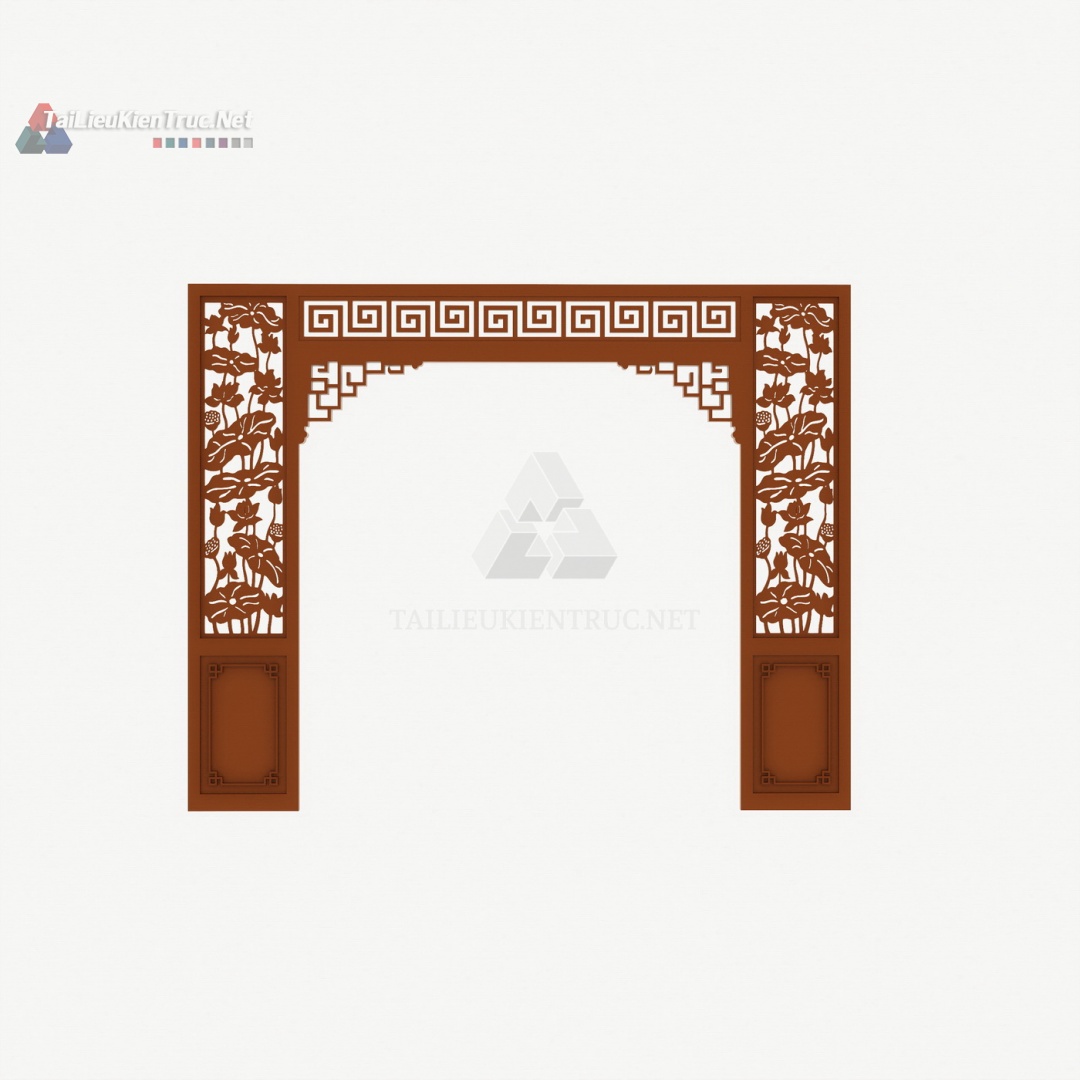 029 Vách CNC phòng thờ sketchup tải miễn phí