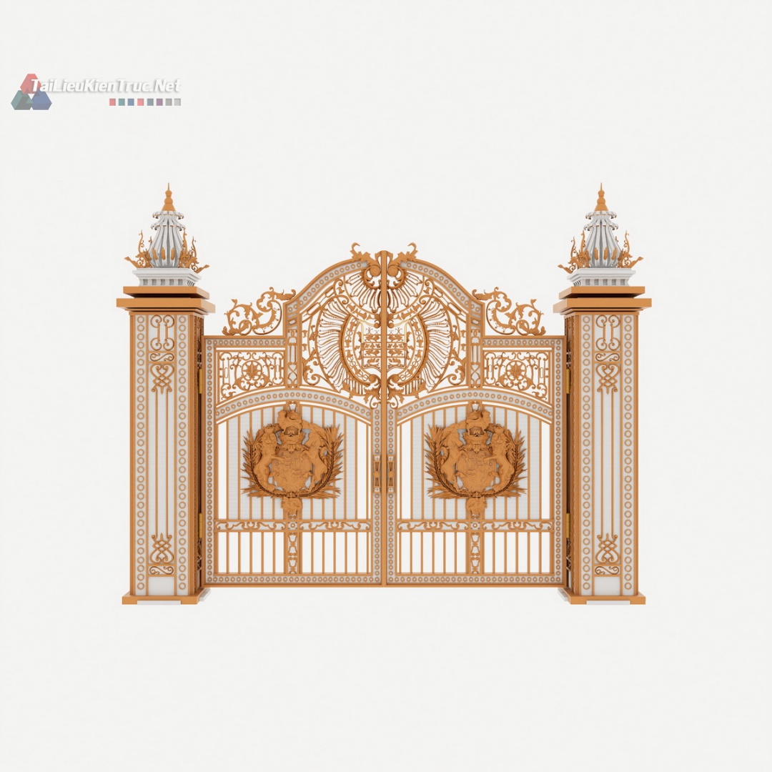 064 Thư viện cổng sketchup tân cổ điển miễn phí tải về