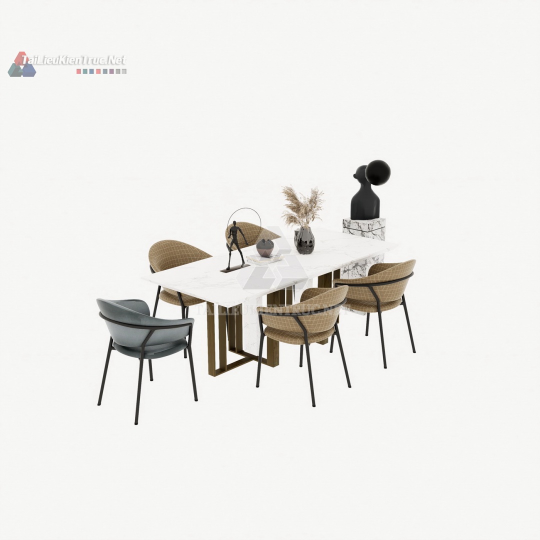 185. Thư viện bàn ăn sketchup miễn phí