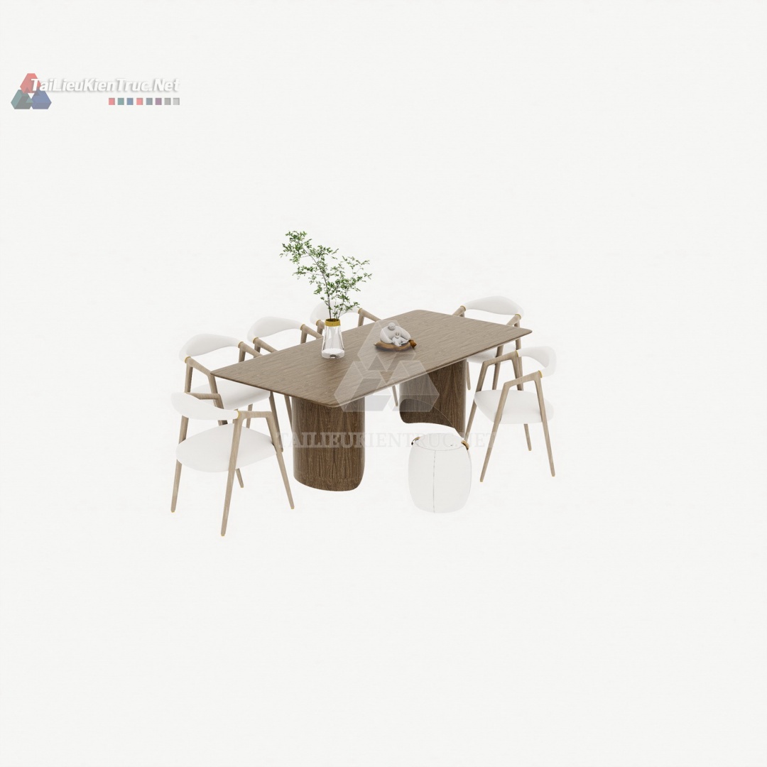 189. Mô hình bàn ăn sketchup miễn phí