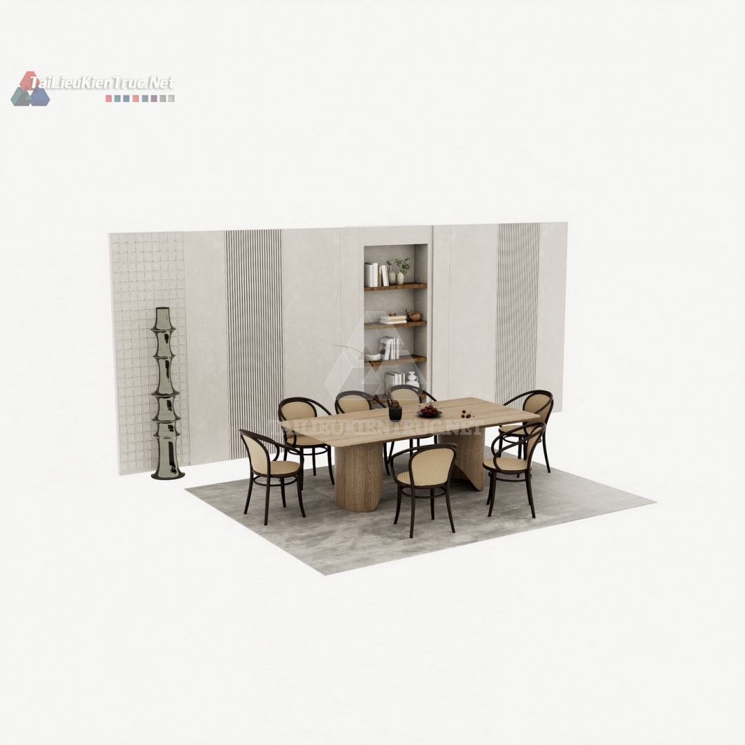 190. Thư viện bàn ăn sketchup miễn phí