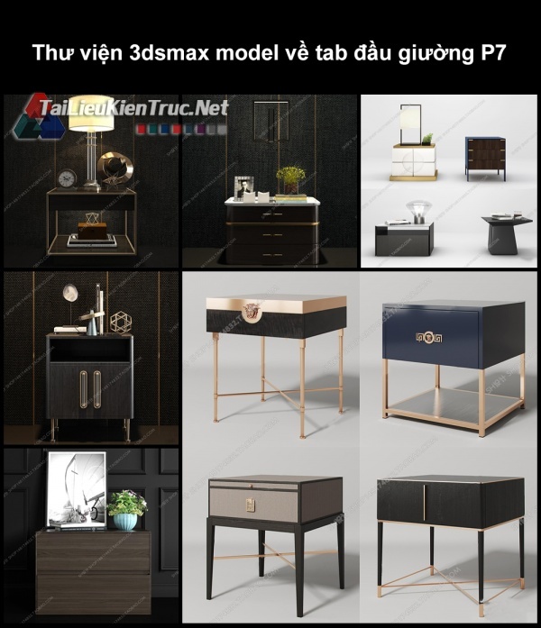 Thư viện 3dsmax model về tab đầu giường P7