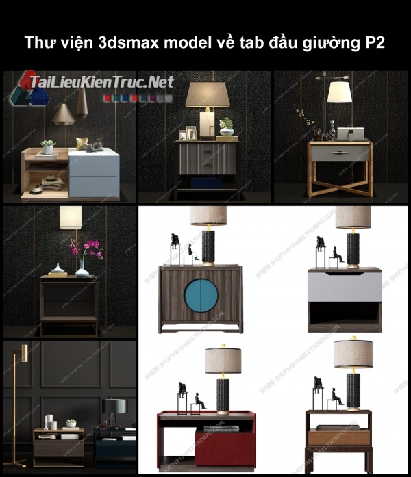 Thư viện 3dsmax model về tab đầu giường P2
