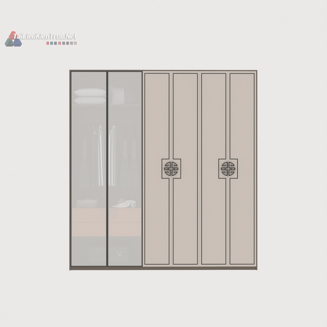 019 Thư viện tủ áo sketchup miễn phí