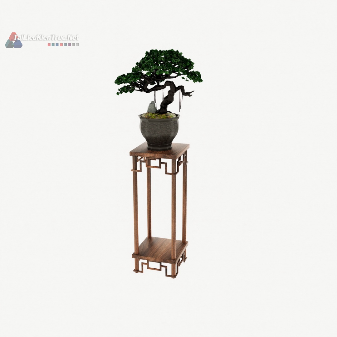 010. Thư viện sketchup chậu cây bonsai miễn phí