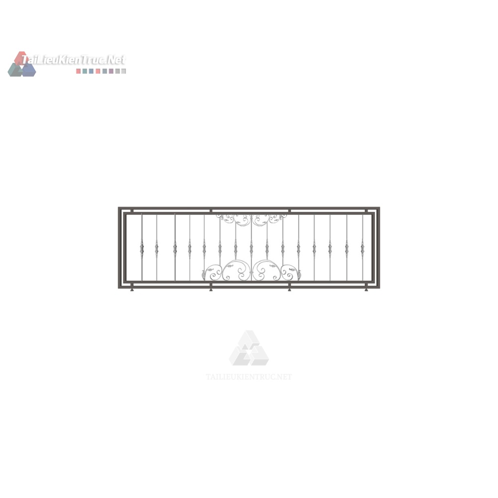 62. Model lan can sketchup tân cổ điển miễn phí