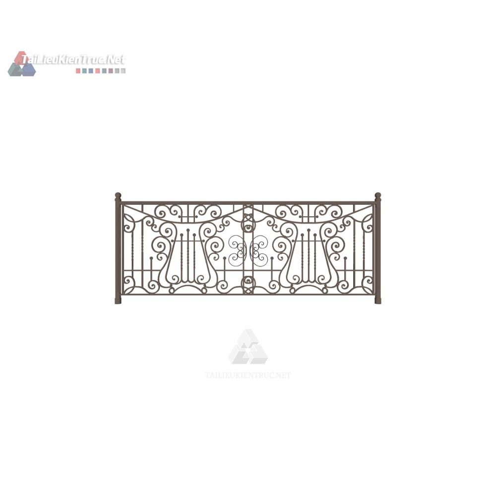 069. Thư viện lan can sketchup miễn phí