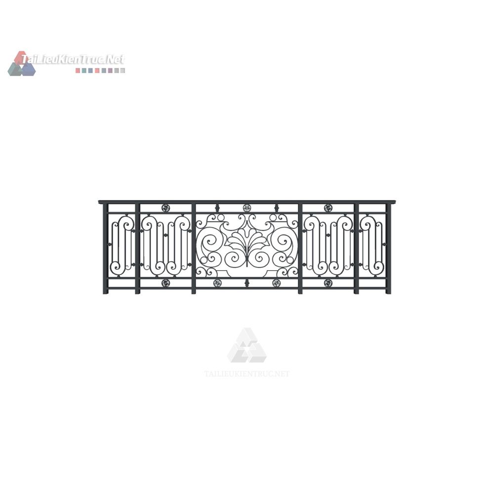 072. Thư viện lan can sketchup miễn phí