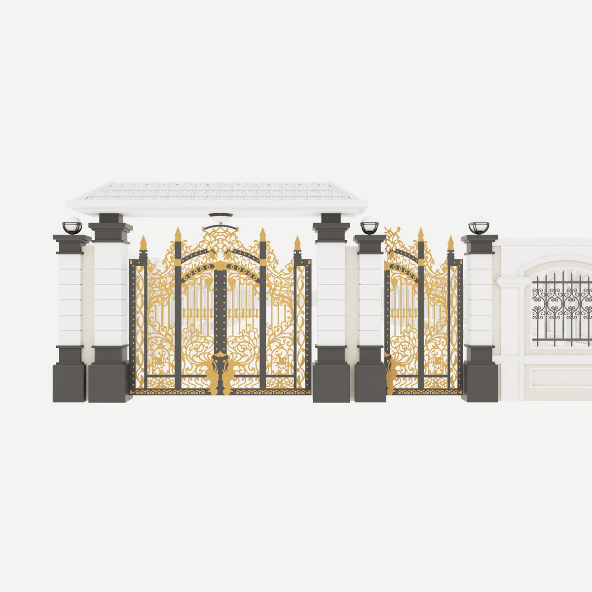 078. Mẫu cổng tân cổ điển miễn phí tải về file sketchup