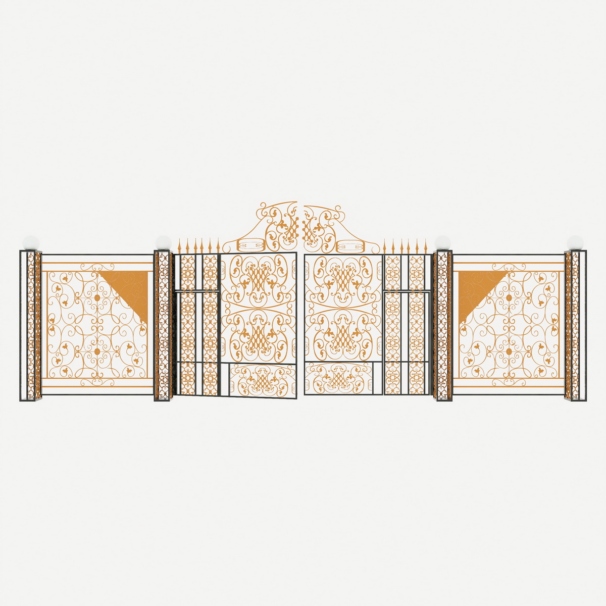 079. Cổng tân cổ điển file sketchup miễn phí
