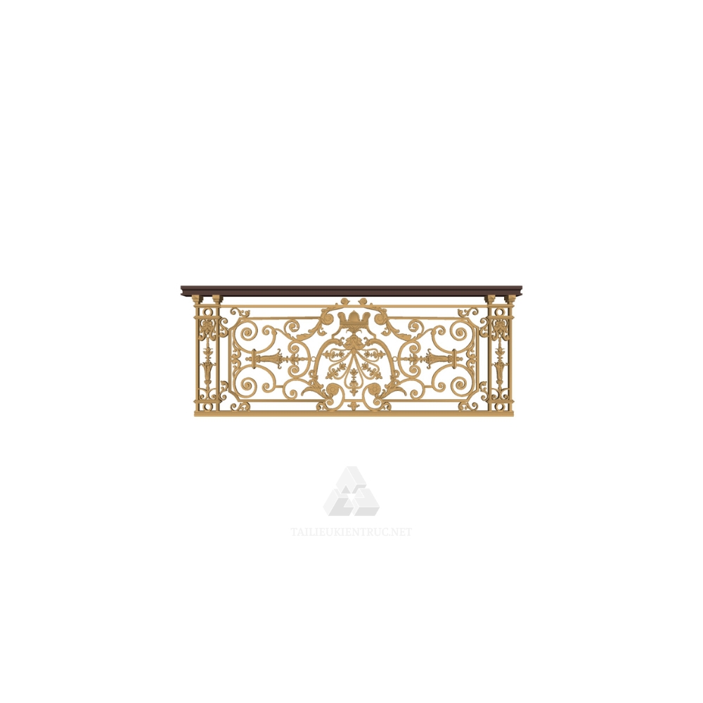 082. Thư viện lan can sketchup tân cổ điển