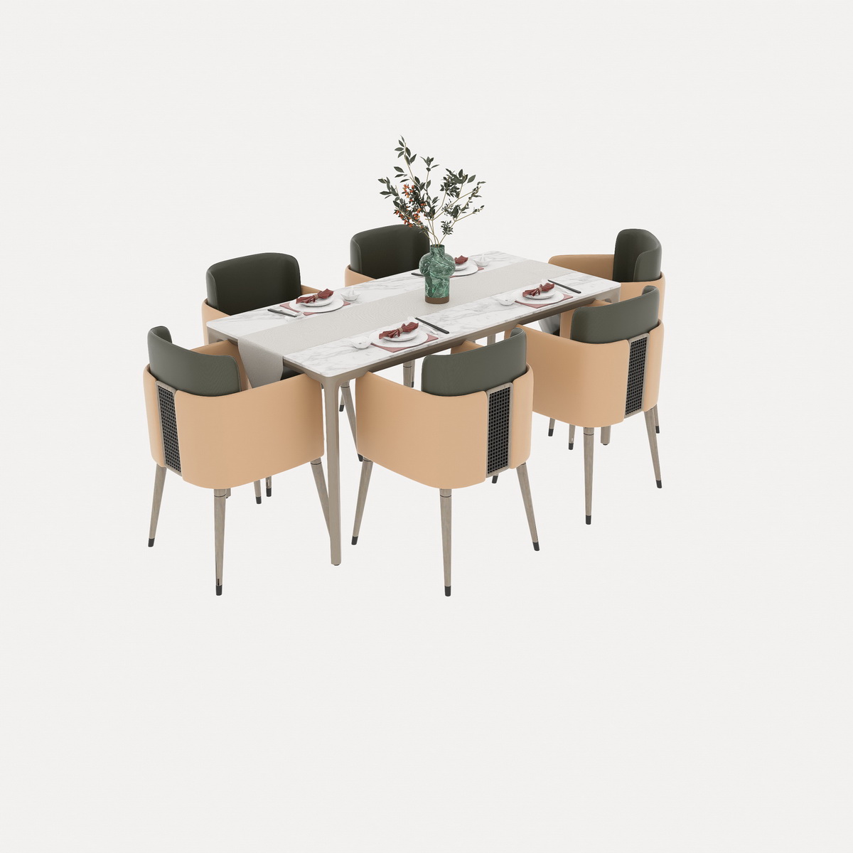 209. Bàn ăn sketchup hiện đại tải miễn phí