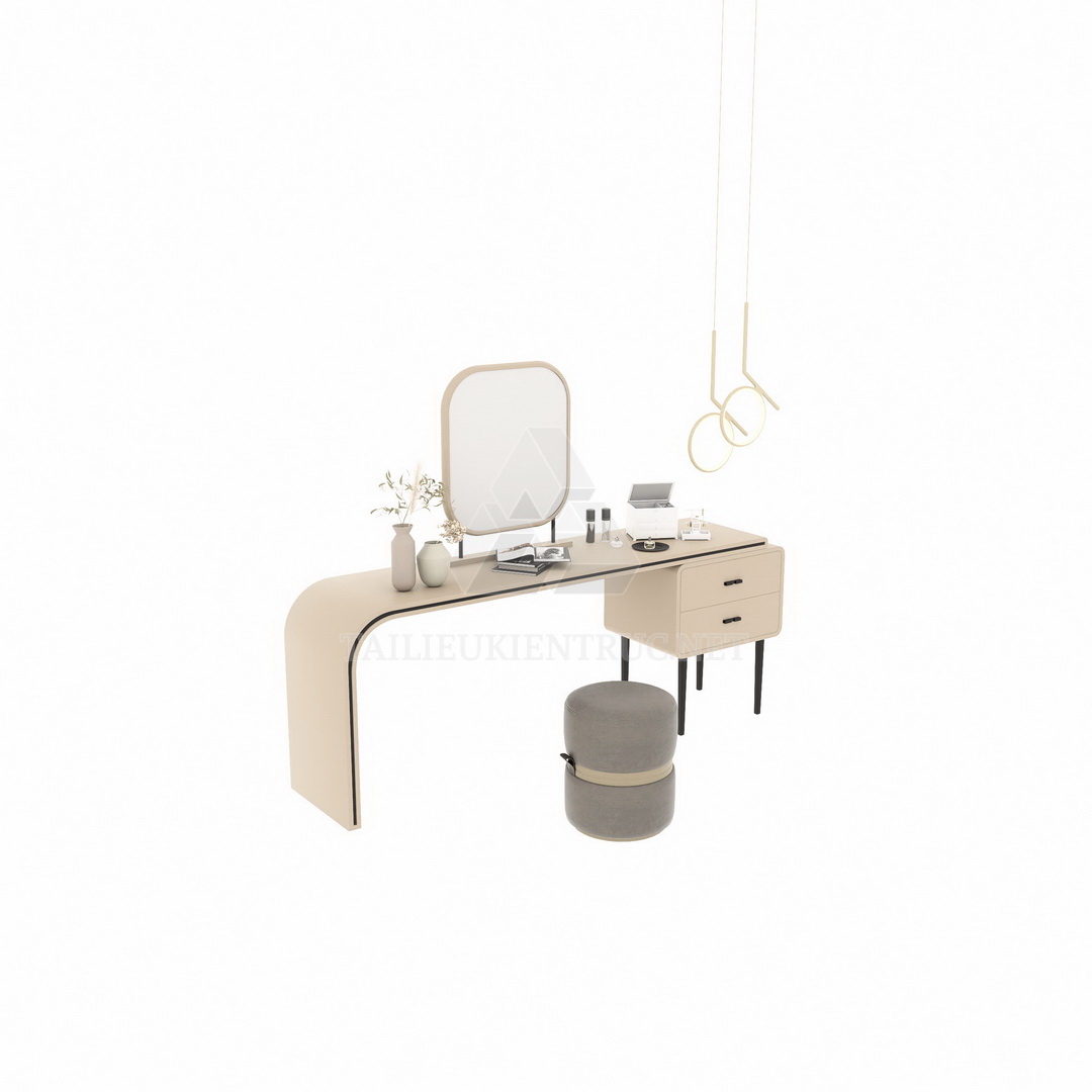 19. Bàn trang điểm duyên dáng file sketchup miễn phí