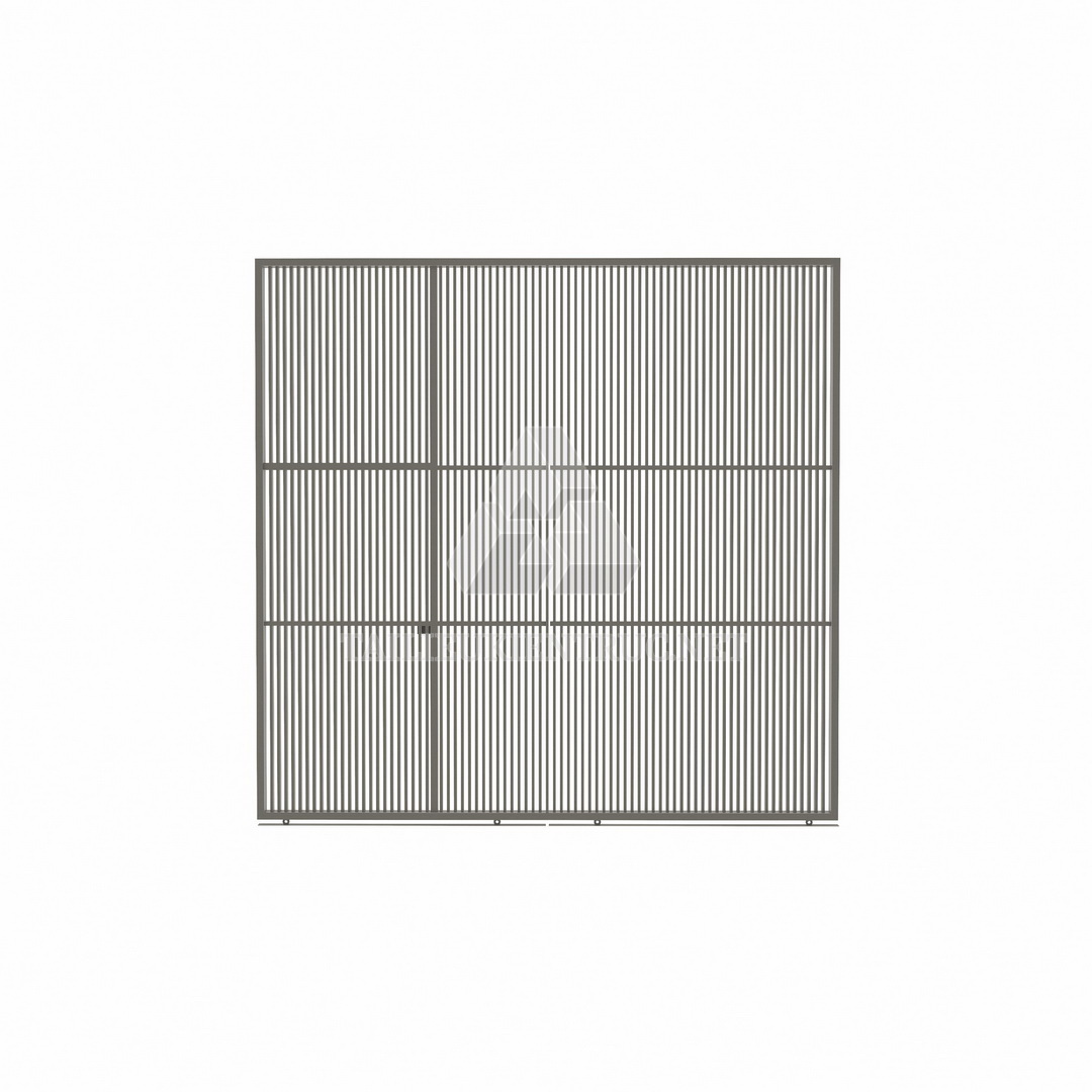 102. Model sketchup cổng trượt ray