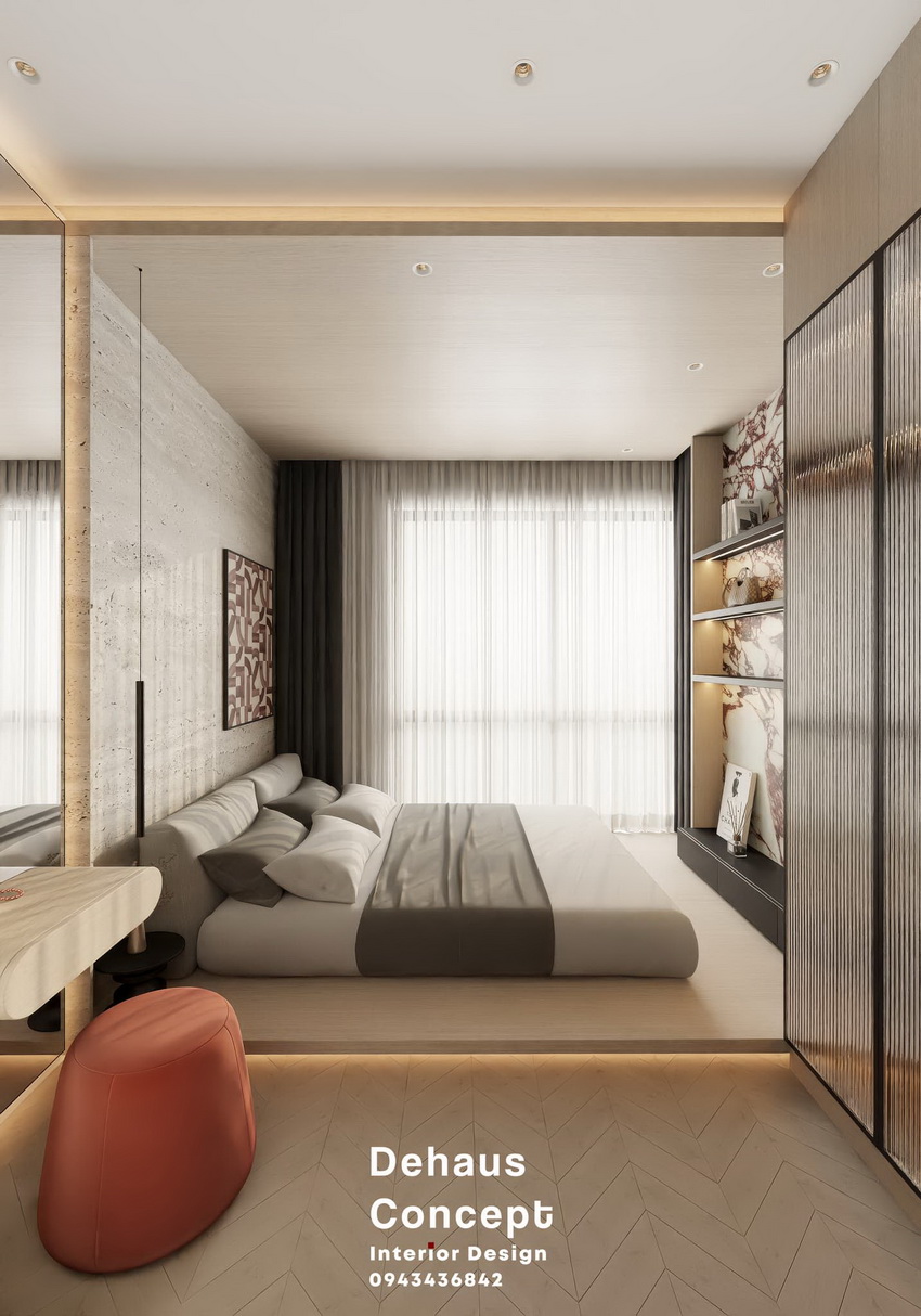 65. Thiết kế nội thất phòng ngủ hiện đại file 3ds max miễn phí