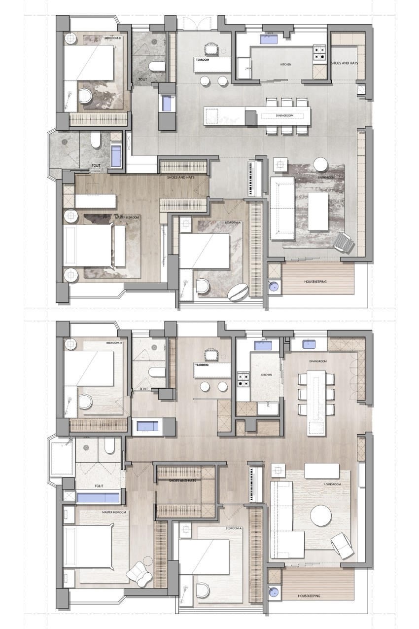 32. Căn hộ 3 phòng ngủ 164m2 gồm 2 phương án 32. Căn hộ 3 phòng ngủ 164m2 gồm 2 phương án
