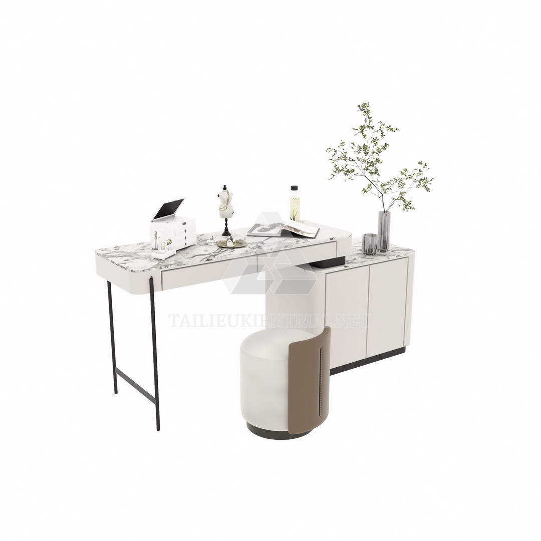 50. Model sketchup bàn trang điểm miễn phí