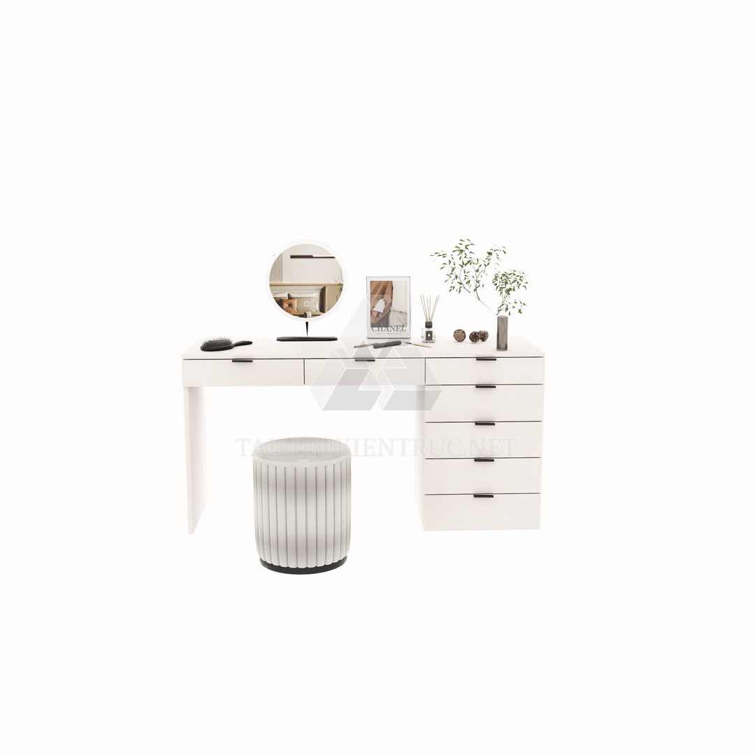55. Bàn trang điểm hiện đại file sketchup miễn phí