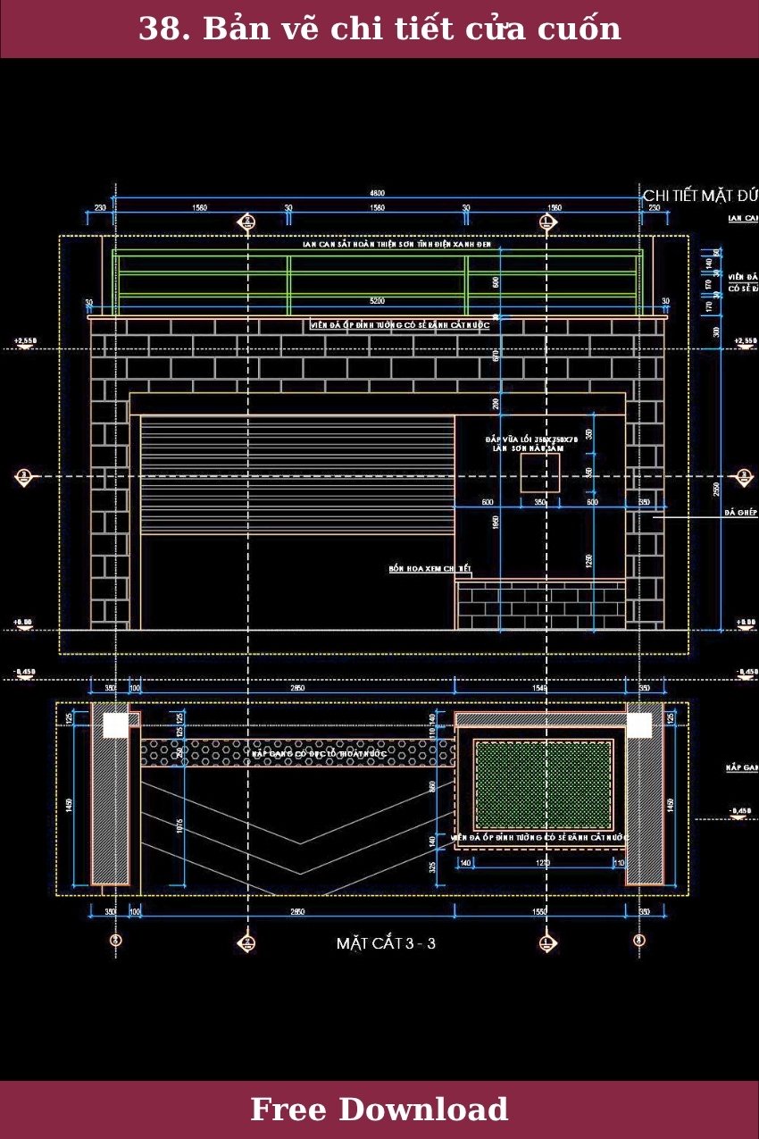 38. Bản vẽ chi tiết cửa cuốn miễn phí tải về 38. Bản vẽ chi tiết cửa cuốn miễn phí tải về