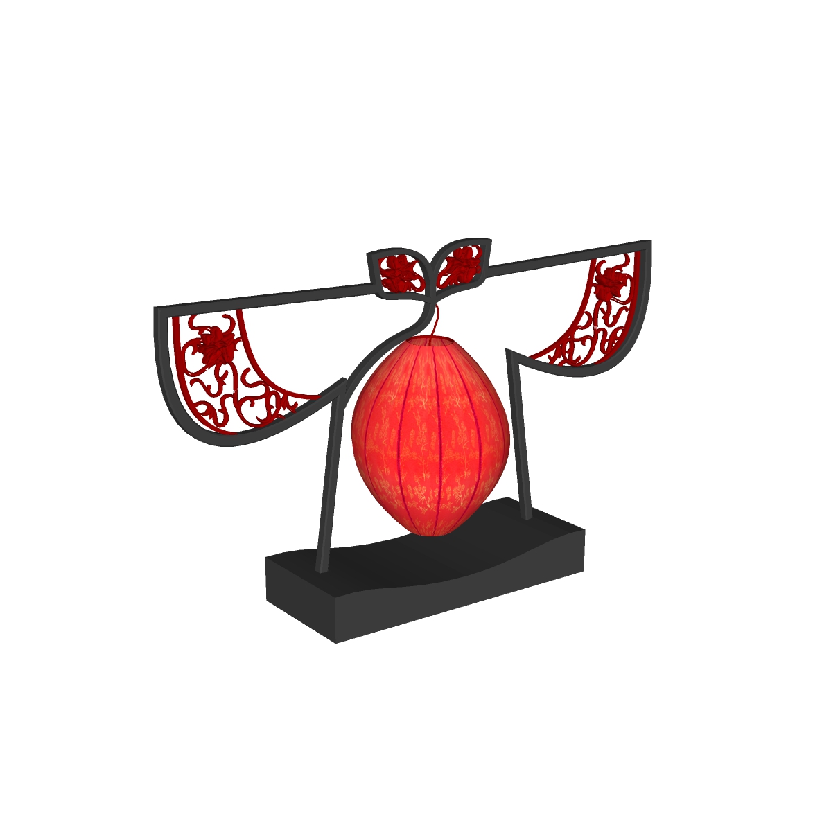 15. Tải miễn phí model sketchup đèn bàn Trung Hoa